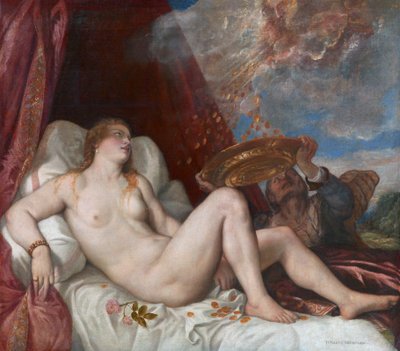 Danaë door Tiziano Vecelli